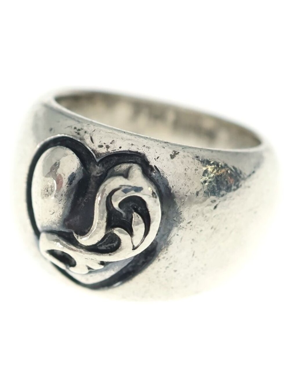 Chrome Heart in Band Silver Ring
